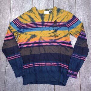 Desigual T-Shirt Mens Medium Cameron Hawaiian Striped Cotton Sweater